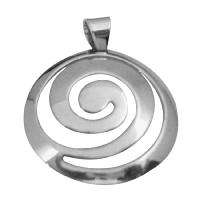 Multi Round Sterling Silver Pendant w/ Stamped 92.5 Genuine Sterling Silver Pendant Weight 5 gms 