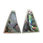 Sterling Silver Abalone Inlay Sterling Silver Earrings