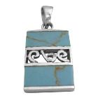 Web Turquoise Jewelry Sterling Pendant
