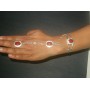 Sterling Silver Bracelet & Ring w/ Coral Red Sea Stone