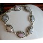  Sterling Silver Multi Mother Of Pearl Bracelet