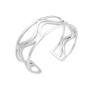 Tripple Row Sterling Silver Bracelet Curvy In The Middle Row