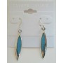 Beautiful & Stylish Inlaid Turquoise Inlaid Sterling Silver Earrings