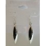 Inlaid Black Onyx Sterling Silver Beautiful & Stylish Earrings