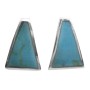 Sexy Stunning Turquoise Earrings Silver 925 Inlaid Turquoise Earrings
