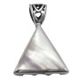 Vintage Mother Of Pearl Beautifuly Sterling Silver Jewelry Mother Of Pearl Pendant