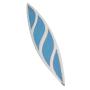 Sterling Silver Designer Turquoise Leaf Pendant