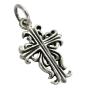 Sterling Silver Cross Pendant Antique Finish