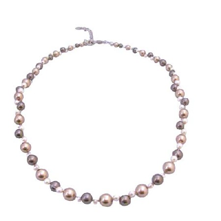 Tiny Ivory Pearls Interwoven Bracelet Customize Your Wedding