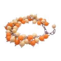 Awesome Jewelry Gift Canary Tangerine Cluster Bracelet Gorgeous Handmade Creation