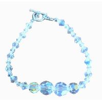Irridescent Crystals AB Swarovski Cryrstal Bridal Handcrafted AB Crystals Bracelets Custom Bracelet 