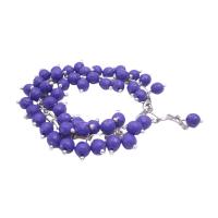 Dark Purple Multi Tiny Beads Bracelet Fancy Fashionable Bracelet