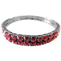 Cubic Zircon Stretchable Bracelet Passionate Red Comfortable Wear Bracelet