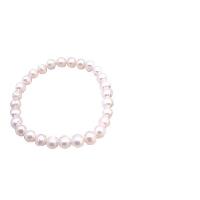 Wedding Flower Girl Jewelry Freshwater Pearls Stetchable Bracelet W/ Stud Earrings