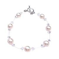 Ivory Pearls Clear Crystals Bracelet Swarovski Jewelry Under  Jewelry