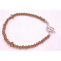 Brown Dress Smoked Topaz Crystals Bracele Wedding Jewelry