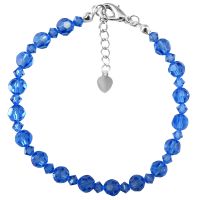 Sapphire Crystals Wedding Blue Dress Jewelry Prom Jewelry Genuine Swarovski Sapphire Crystals Bracelet