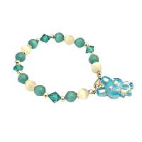 Easter Day Bracelet Give your family and friends a Easter Day Bracelet Cat Eye White Green BlueZircon Austrian Crystals Bracelet