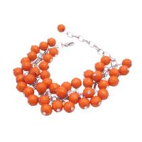 Inexpensive Cluster Bracelet Orange Beads Bracelet Customize In Any Color