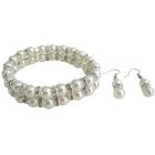 Affordable Elegance Bridal Accessories Bracelet Daimond Sparkling with Earrings