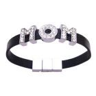 Gift For Mom Jewelry For Mothers Day Mom Word On Black Cuff Bracelet