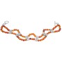 Fall Jewelry Fire Opal Crystals Double Stranded Diamante