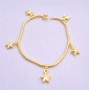 Star Dangling Bracelet Gold plated Bracelet w/ Star Dangling Bracelet