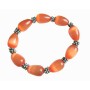 Orange Teardrop Soothing Stretchable Bracelet Light Dark Shade Jewelry