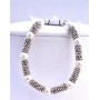 White Pearls Bracelet w/ Bali Silver Gorgeous Handmade Bracelet