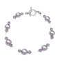 Grey Pearls Bracelet Jewelry Black Diamond Crystals Bracelet