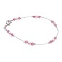 Bridesmaid Rose Pearls Rose Crystals Prom Jewelry Bracelet