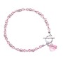 Rosaline Heart Swarovski Pink Rosaline Crystal Valentine Bracelet Gift
