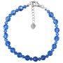 Sapphire Swarovski Crystals Wedding Blue Dress Prom Jewelry Bracelet