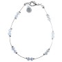 Wedding Party Clear Crystals w/ Glass Bead Teardrop Bracelet