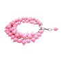 Very Delicate Elegant Soothing Color Rose Petal Beads Bracelet