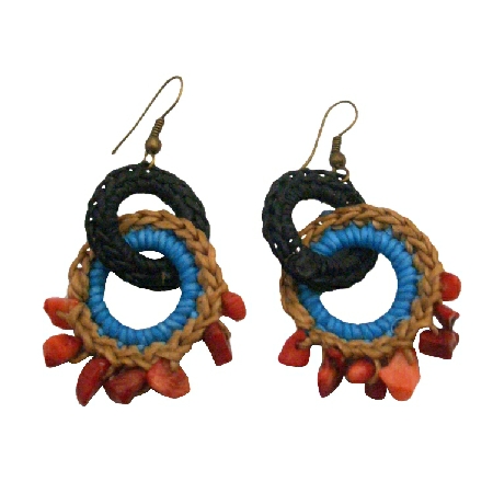 Boho Crochet Black Latte Turquoise Fabulous Jewelry Tremendous Price