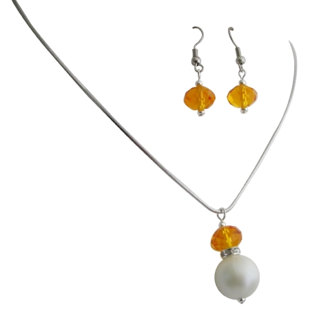 Stylish Fashionable In Lustrous Crystals Necklace Earrings