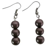 Brown Pearls Earrings  