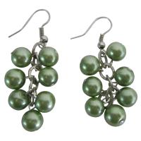 Green Pistachu Pearls Earrings  
