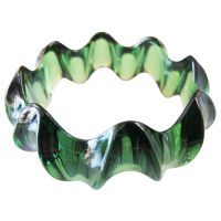 Stylish Bagle Bacelet Affordable Dark Green Elegant Bangle Green Acrylic Fancy Bangle 6 To 7 1/2 inches Comfortable To Wear Bangle
