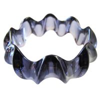Black Smashing Trendy Bracelet Acrylic Black Bangle Drable Long Lasting Black Bangle