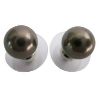 Swarovski Dark Brown Pearls 8mm Stud Earrings Genuine Swarovski Pearls Stud Earrings  