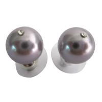 Mauve Pearls Stud Earrings 10mm Genuine Swarovski 10mm Pearls Surgical Post Stud Earrings  
