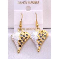Puffy Heart Earrings Black White Glitter PUffy Heart Earrings  