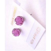 Bridemaides Crystals Stud Earrigns Fuschia Genuine Swarovski Crystals Stud Earrings  