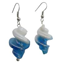 Twisted Double Shaded Earrings White/Blue Earrings Cheap Earrings Affordable Inexpensive Under  Earrings