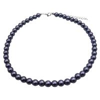 Dark Grey Cultured Pearls Choaker Necklace   