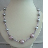 Long Stunning Simulted Pearls Necklace 20 inches  