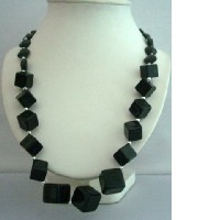 Long Black Necklace 28 inches Long Necklace 