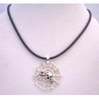 Cute Green Lucite Bead Necklace w/ Simulated Stone Dangling
